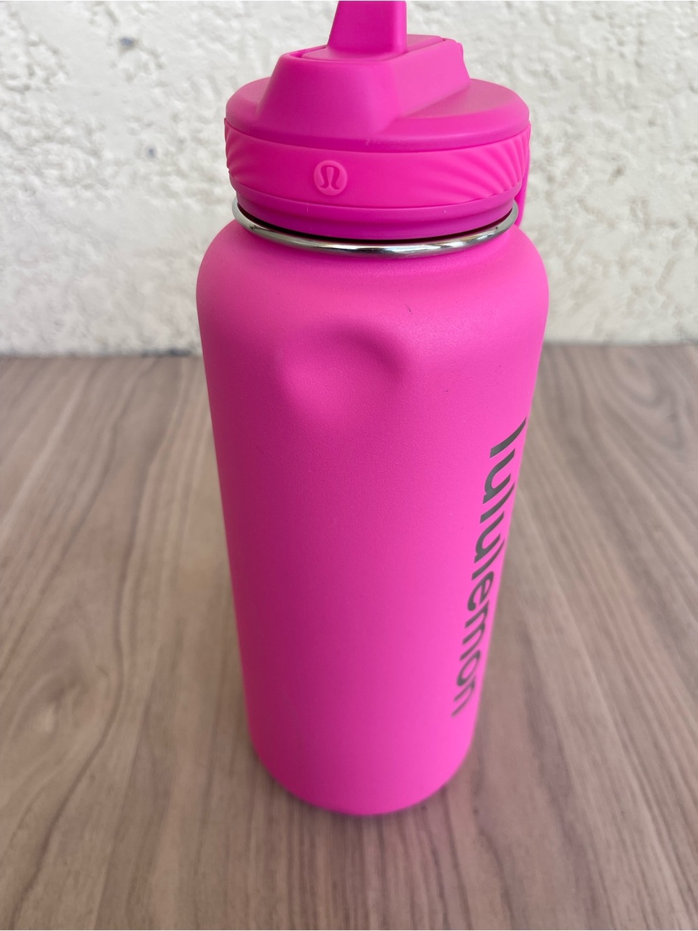 lululemon Hot Pink Insulated Bottle with Straw Lid - Picture 3 of 10